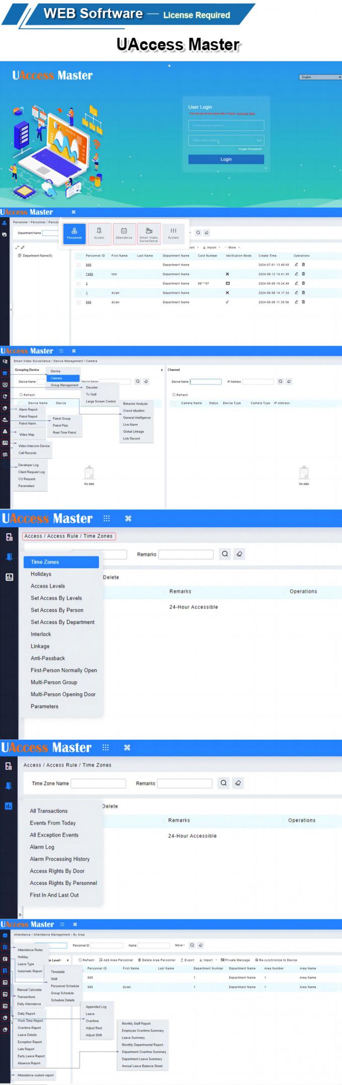 Cara y huellas dactilares y tarjeta RFID 3