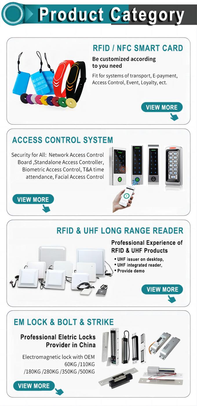 Cara y huellas dactilares y tarjeta RFID 8
