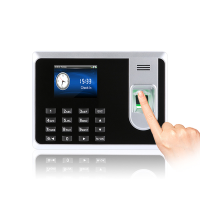 Sistema de control de acceso biométrico de huellas dactilares y lector de tarjetas RFID Terminal de asistencia de tiempo con batería