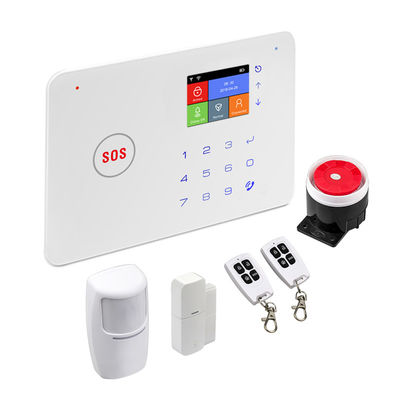 Sistema de alarma elegante inalámbrico del sistema de alarma de Tuya WIFI/GSM/RF433 de la seguridad en el hogar de DIY SMS con PIR Detector Door Sensor Siren